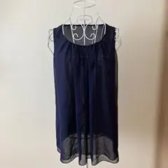 ANAYIネイビー ノースリーブ チュニックのサムネイル