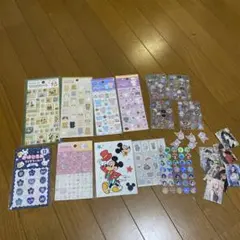 シールまとめ売り　ラスカル、タイル、おはじき、ぷっくり、ブロック、ディズニー、