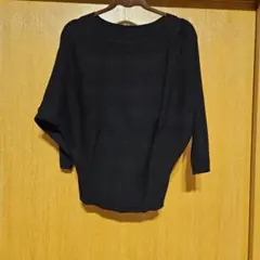 PLST ブラック ニット Mサイズ ポリエステル