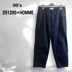 00s 291295=HOMME 極太 バギー チノ 濃紺 ワイドパンツ 旧タグのサムネイル