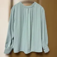 洋服の青山　&ress ブラウス　グリーン　Mのサムネイル