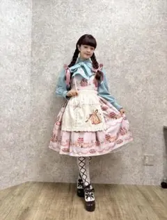 axes famme kawaii コラボ商品 お菓子の家柄ジャンスカ ピンク