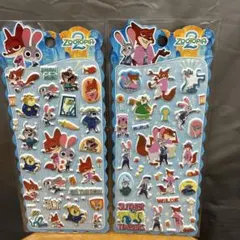 ディズニー ズートピア 立体シール 2枚セット