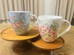 Cath Kidston フラワーパターン マグカップ 2個セット