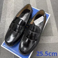 ★【訳あり新品】学生靴1010 BL/25.5cmメンズローファー