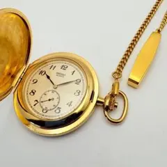 SEIKO ドルチェ 懐中時計 ゴールド 電池交換済（3/18）動作良好 美品