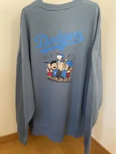 フリークスストア PEANUTS ドジャース スウェット コラボ L ブルー