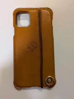 HUKURO レザー iPhoneケース ライトブラウン 右手持ちのサムネイル