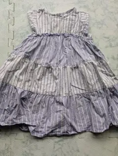 après les cours ストライプワンピース 90