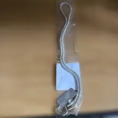 ラメ スマホストラップ シルバー