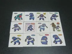 グレッグル、ドクロッグ　１２枚セット　ポケモン　デコキャラシール　第一パン
