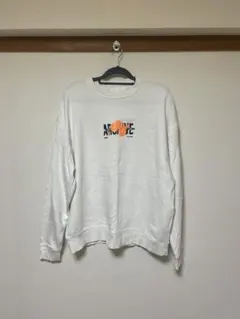 A4A/エーフォーエー　 プリントスウェットクルーネック