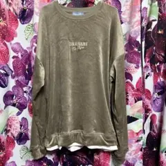 ふわふわ暖かい裏起毛トレーナー　ゆったり大きいサイズ