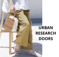URBAN RESEARCH DOORS リネン混イージーパンツ