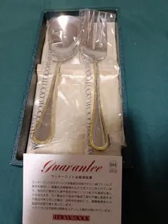 ラッキーウッド カトラリーセット パオラ 金彩 スプーン＆フォーク