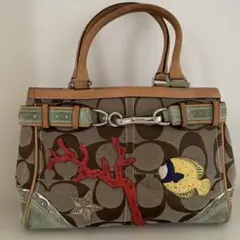 【限定・美品】COACH ポピー ギャラリー トート 9244 花柄 白 保存袋 限定・美品】COACH ポピー ギャラリー トート 9244 花柄 白 保存袋