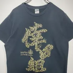 倖田來未　倖田組　Tシャツ　サイズL デカロゴ　豹柄　ゴールドラメ　希少　古着