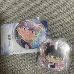 彩光キラキラ缶バッチコレクション コナン 、アクリルキーホルダー（コナン）セット