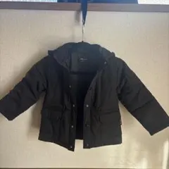 COMME CA ISM ブラック中綿コート 110