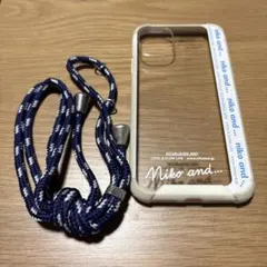 iPhone11 ケース ストラップ付き niko and...