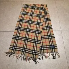 Burberry マフラー　ノバチェック　ベージュ　カシミヤ　英国製