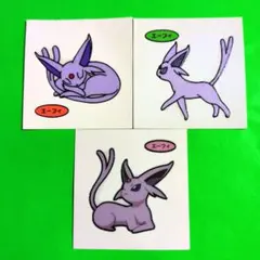 ポケモンパンシール　デコキャラシール　エーフィ
