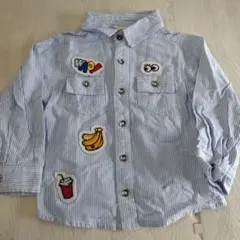美品HusHusH ストライプ 長袖シャツ 100
