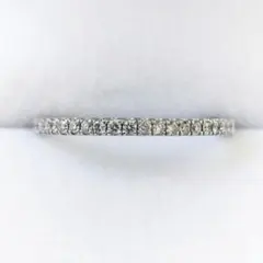 中古】スタージュエリー マイクロセッティング ハーフエタニティリング