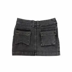 CECIL McBEE ダークグレー デニム タイトスカート