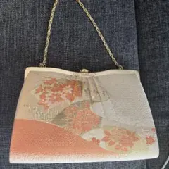 和装用バッグ 花柄刺繍