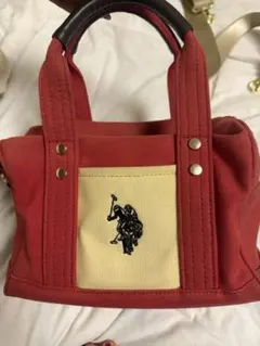 US POLO ASSN. レッドハンドバッグ
