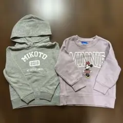 女の子トレーナーまとめ売りMikoto 2018 & Minnie 100cm