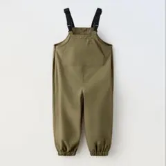 ZARA プレイウェア オーバーオール カーキ 104cm 4Y 遊び着のサムネイル