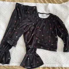 softcheese ベロアトレーナー　ベロアパンツ