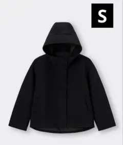 GU 黒 フード付きジャケット Sサイズのサムネイル