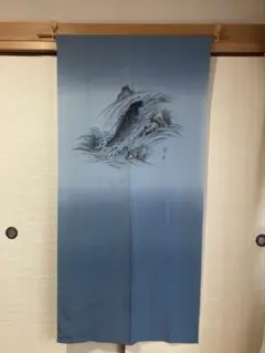 お値下げ【着物リメイク】襦袢地タペストリー　正絹（シルク）　長さ169×幅82