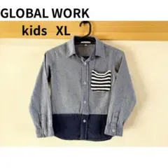 GLOBAL WORK キッズ XL 長袖シャツ
