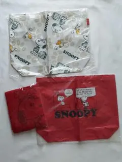 【非売品・未使用】スヌーピー トートバッグ エコバッグ 3点セット　AOKI