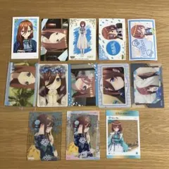 五等分の花嫁　中野三玖　カード　クリアカード　ウエハースカード　シール　13点