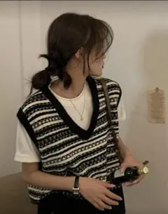 シーイン　ニットベスト