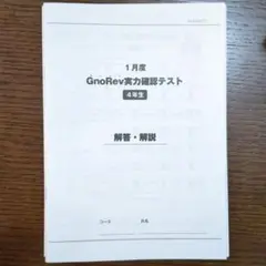 グノーブル小5 グノレブ実力確認テスト　2024年度　全12回分　使用原本 2025年最新】グノレブの人気アイテム - メルカリ