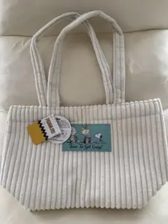 スヌーピー コーデュロイ風バッグ