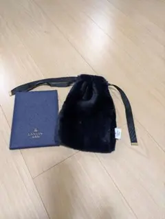 LANVIN en Bleu ファー巾着ポーチ·折りたたみミラーのサムネイル