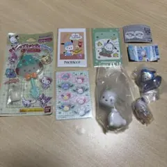 サンリオ ポチャッコ 7点セット ロリポップキャンディーチャーム ガチャ カード