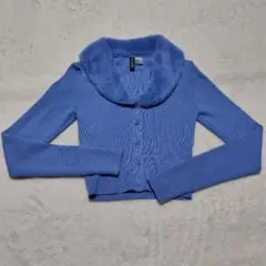 H&M ライトブルー カーディガン Ｊ-3