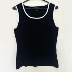 spense スペンス タンクトップ ノースリーブ ニット M ブラック