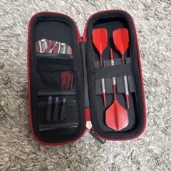 ダーツセット 赤 ダーツケース付き