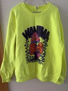 WANIMA COMINATCHAツアー スウェット　蛍光黄色　サイズXL