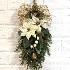 No.30 クリスマススワッグ　玄関リース　クリスマスリース