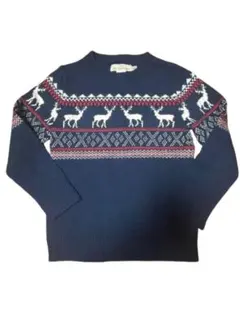 トナカイ柄 ネイビー セーター Ｈ&M サイズ120〜130